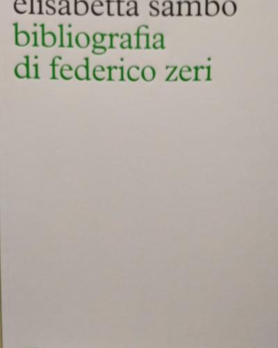 Bibliografia di Federico Zeri